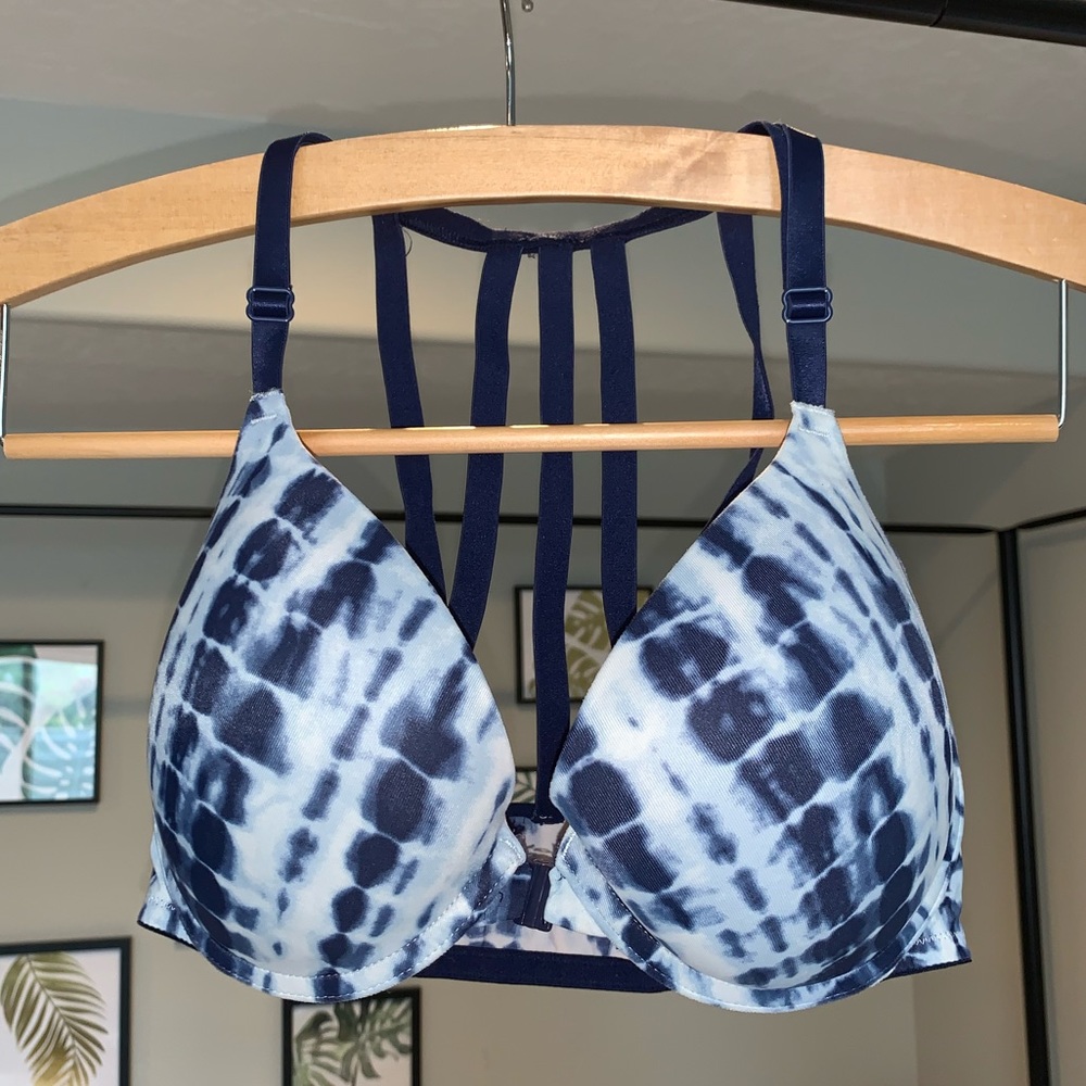 💗 VS PINK Tie Dye Strappy Front-Close Bra 💗